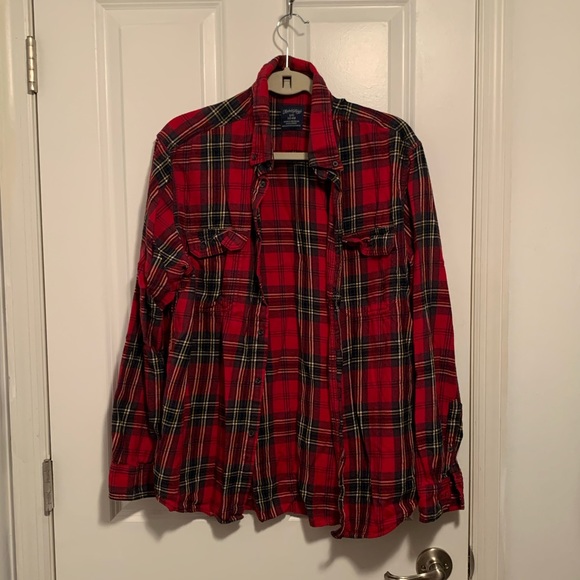 Red and green oversized flannel - Picture 1 of 4